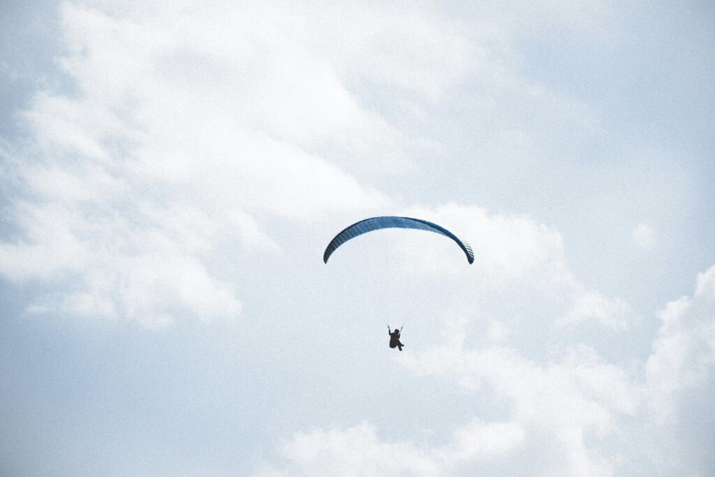 Parapente en vol