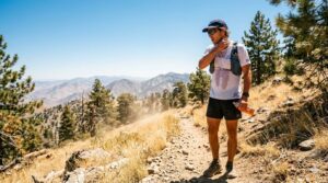 Courir quand il fait chaud : Photo d'un traileur en plein soleil pendant l'été